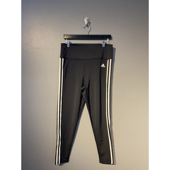 adidas areoready Black Leggings Women’s Size Large - Picture 1 of 6
